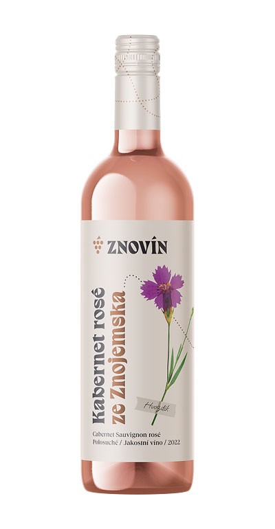 Cabernet Sauvignon rosé, jakostní, 2022, polosuché