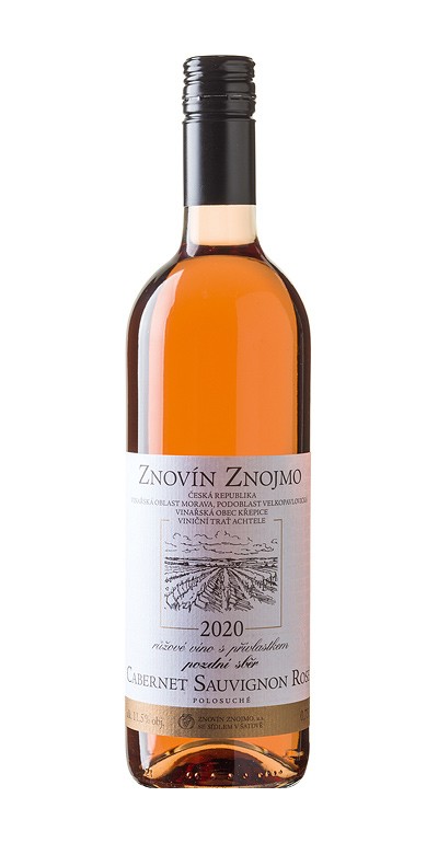 Cabernet Sauvignon rosé, pozdni sběr, 2020, polo